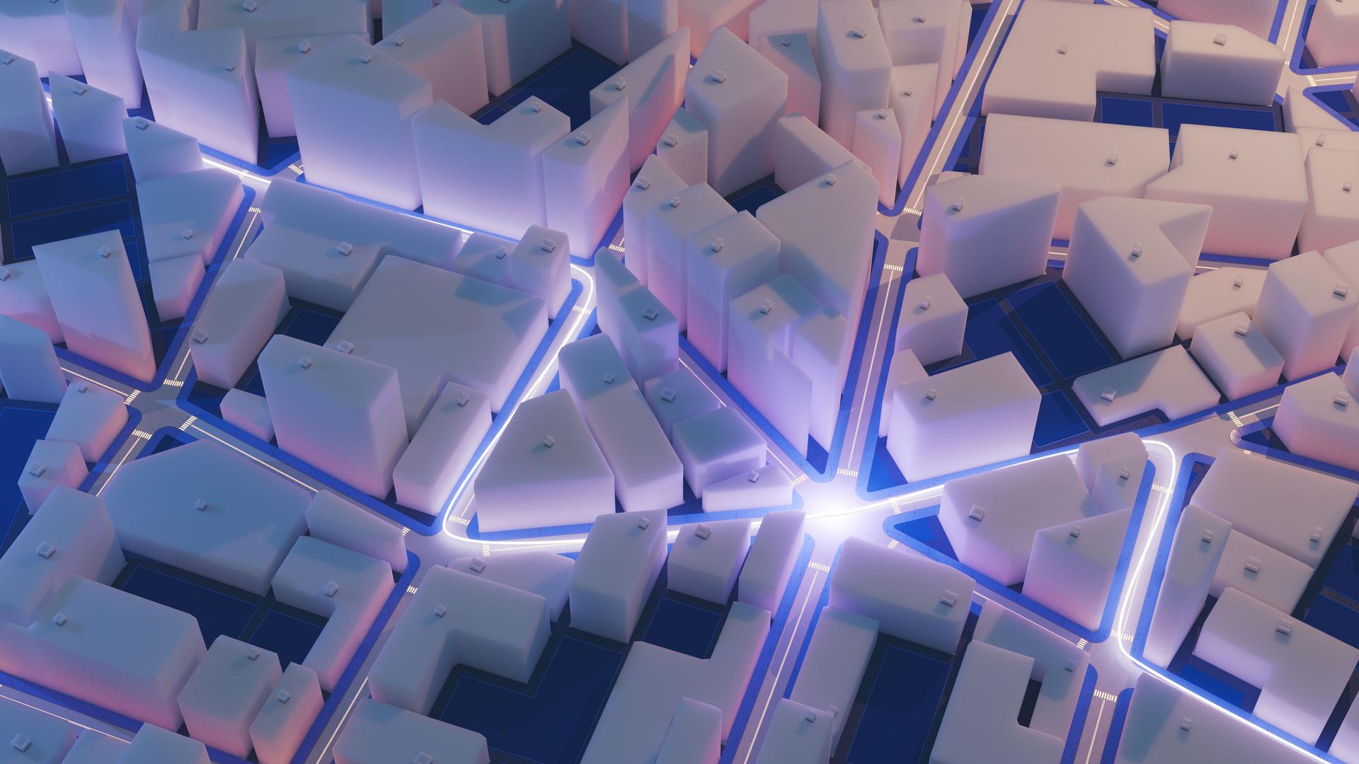 Abstract cityscape